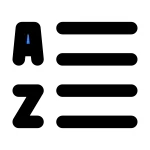 List Alphabet SVG Icon